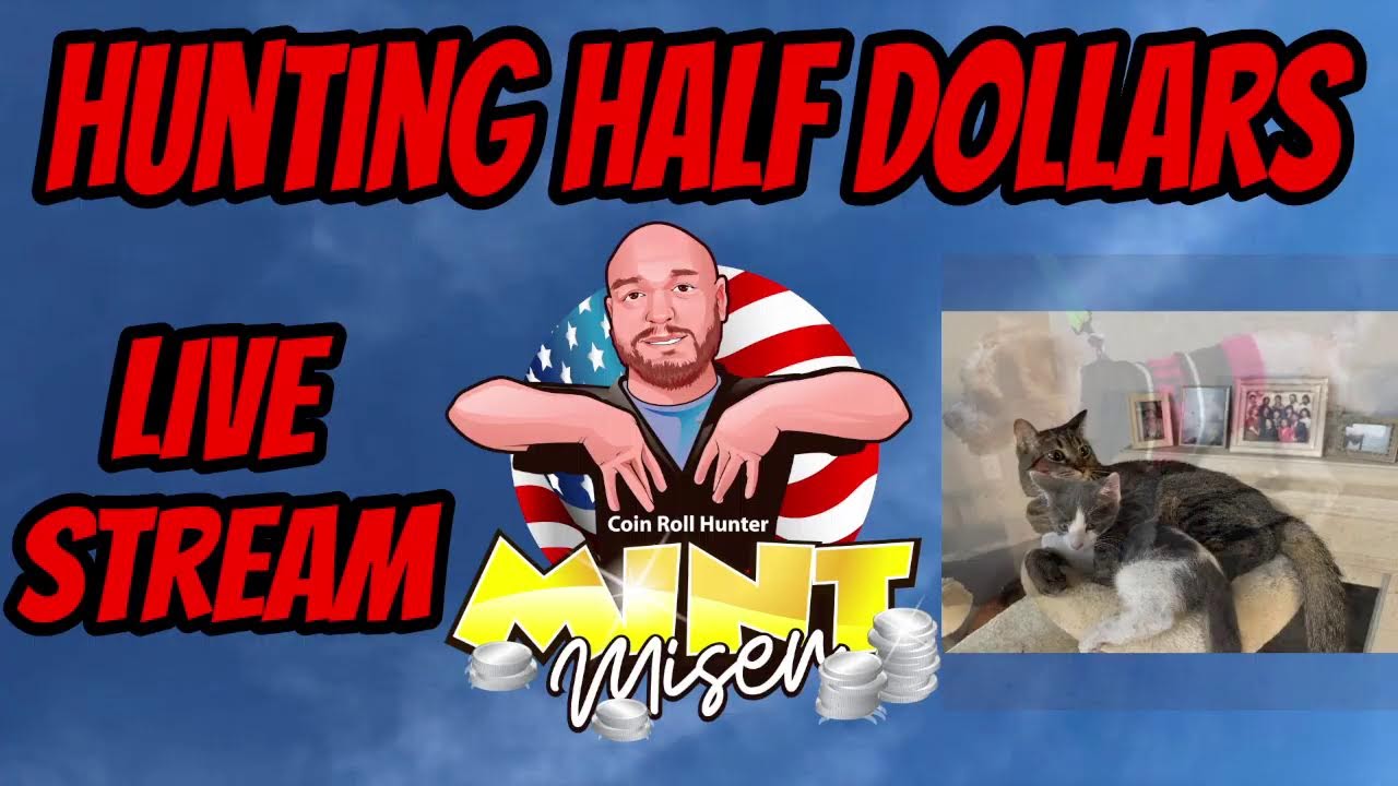 🔴Live Coin Roll Hunting Half Dollars With Friends!