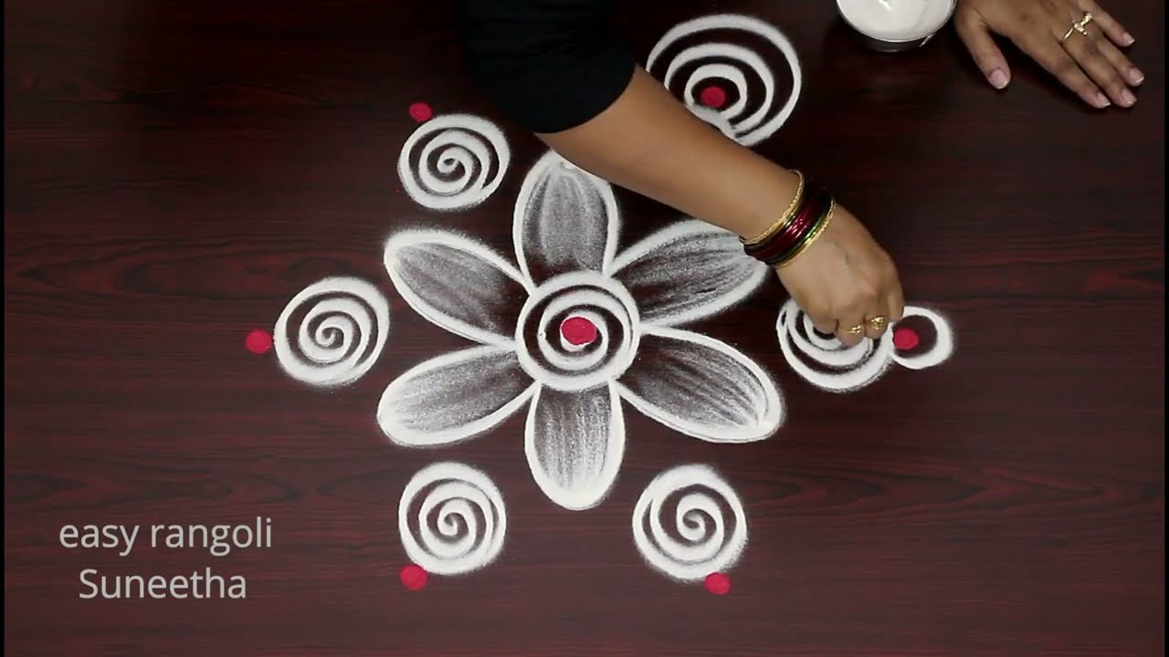 Creative muggulu designs🌺Unique rangoli Art🌺trendy kolam🌺Different style rangoli