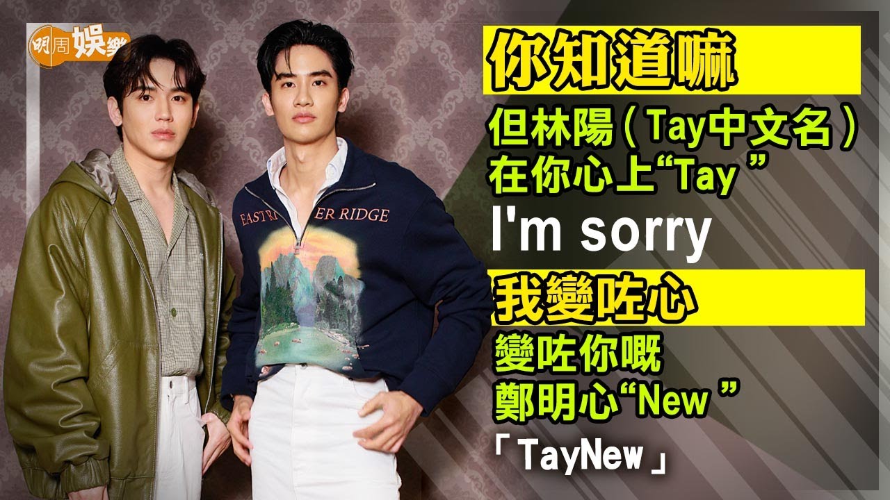 真CP定假CP 實測了解程度「TayNew」來港到大嶼山拜佛｜Taynew專訪