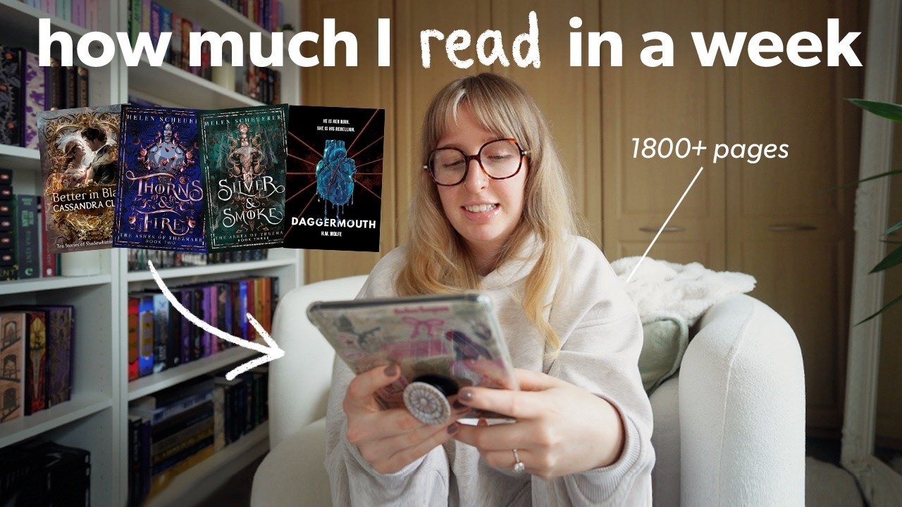 Сколько я читаю за неделю *реалистично для человека, который читает быстро* 📖🎧 Видеоблог о чтении...