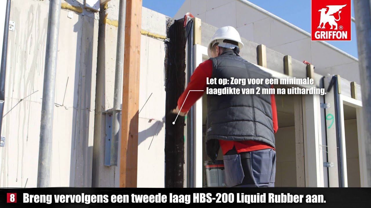 Griffon HBS-200 Liquid Rubber - Hoe maak je een kozijn water- en luchtdicht?