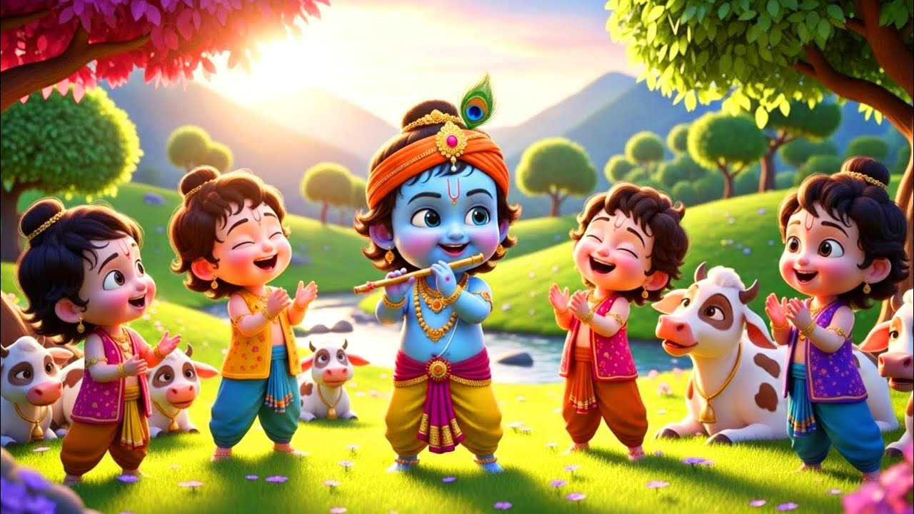 छोटी छोटी गैया छोटे छोटे ग्वाल। Choti Choti Gaiya Chote Chote Gwal। #kanha #krishna #krishnabhajan