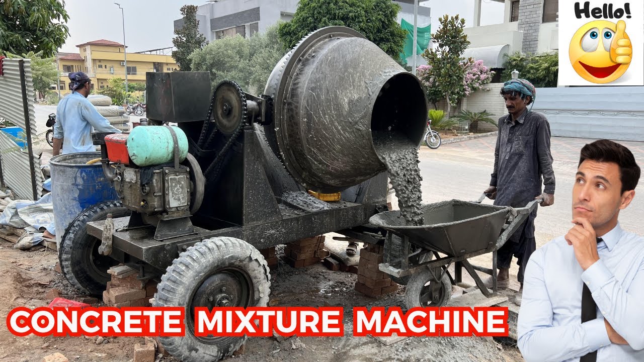 How It Work Concrete Mixture Machine - Old is Gold - Amazing Work