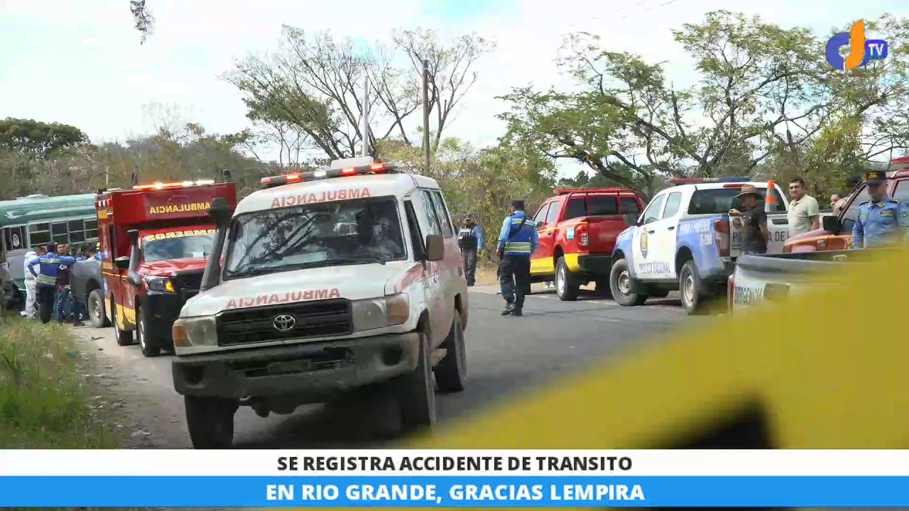 SE REGISTRA ACCIDENTE DE TRANSITO EN RIO GRANDE, GRACIAS LEMPIRA