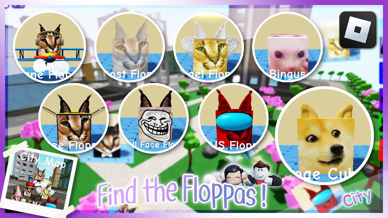 😸Найдите морфы Флоппы😸- #2. Карта города - ROBLOX