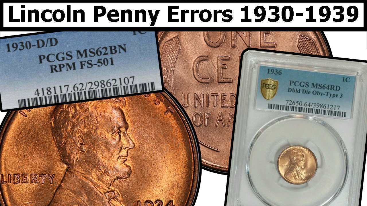 1930-1939 Wheat Penny Errors & Varieties Complete Guide - Values & Clear Explanation