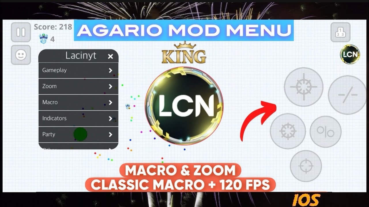 AGARIO MOD MENU - IOS MACRO & ZOOM ( AGARIO MOBILE)