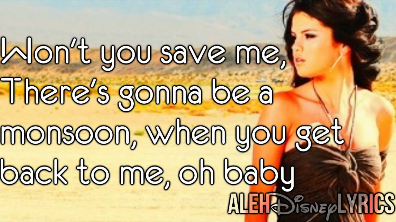 Selena Gomez & The Scene - A year without rain Lyrics on screen HD