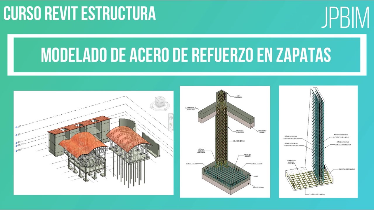 Video 16. Acero de refuerzo en zapatas (CURSO REVIT ESTRUCTURA AVANZADO)