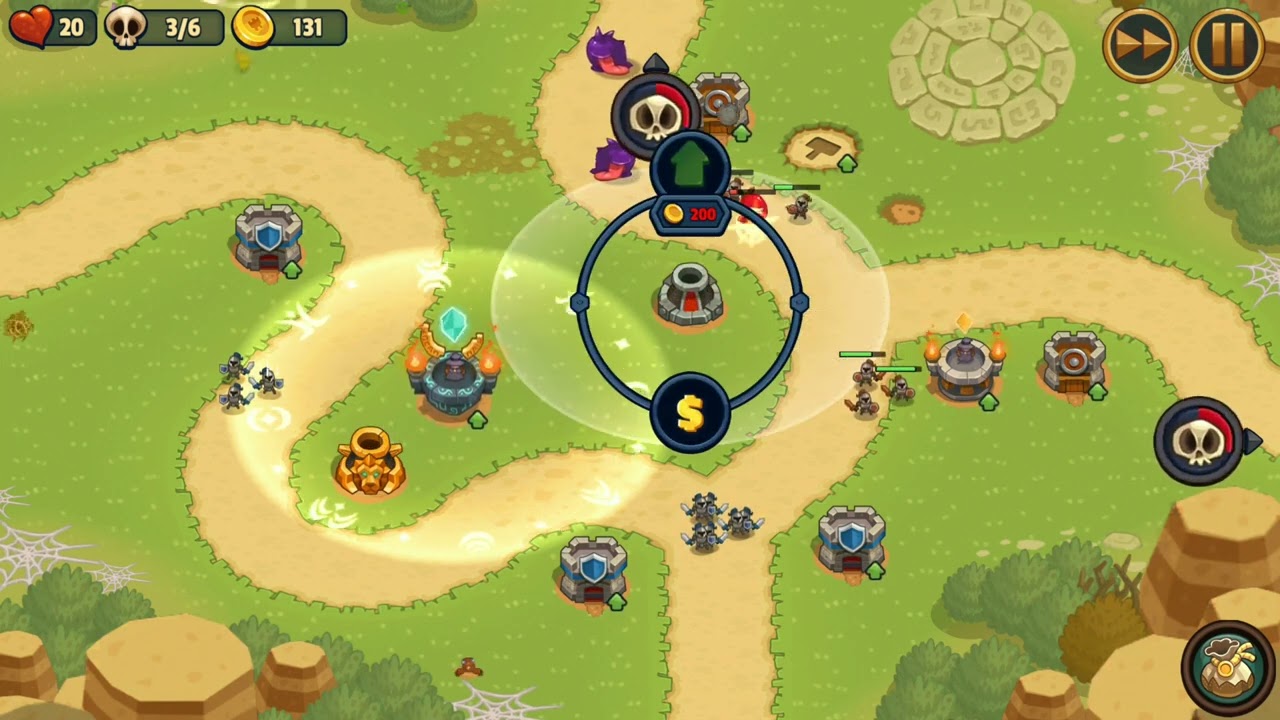 Realm Defense - World 1 | Level 12 (Thundering Valley) | Towers Only Mode | 3 Stars | No Spell