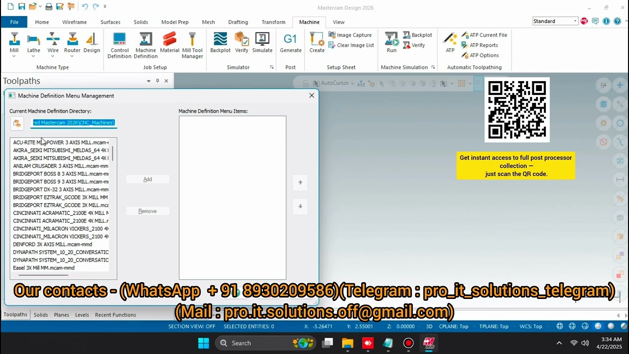 How to Install Post Processor in Mastercam 2026 | Complete Post Processor Collection Tutorial
