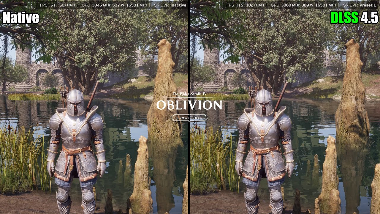 DLSS 4.5 Ultra Performance VS Native 4K | Oblivion Remastered Ultra Settings