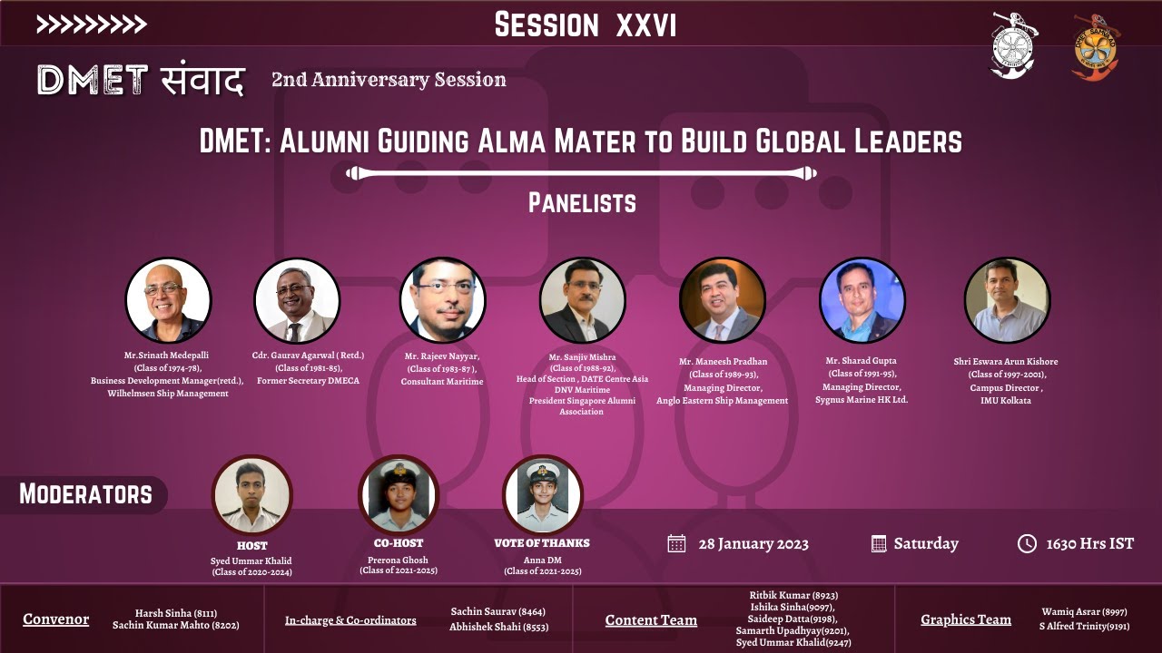 DMET SAMVAAD SESSION XXVI