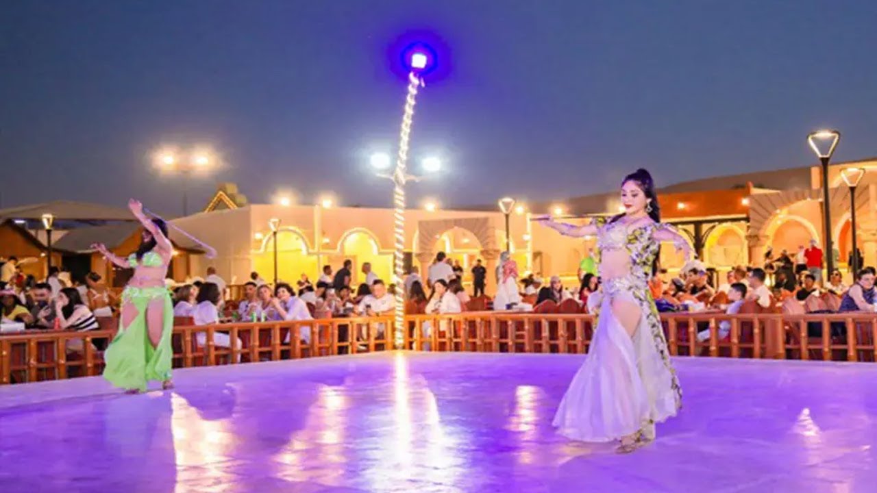 Belly dance at dubai desert safari camp #desertsafari #bellydance #dance #dancer #viral