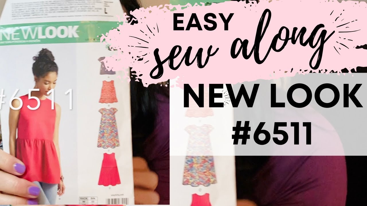SEW ALONG WITH ME! EASY SHIRT PATTERN USING NEW LOOK 6511 AND ART GALLERY FABRICS #SEWINGVLOG