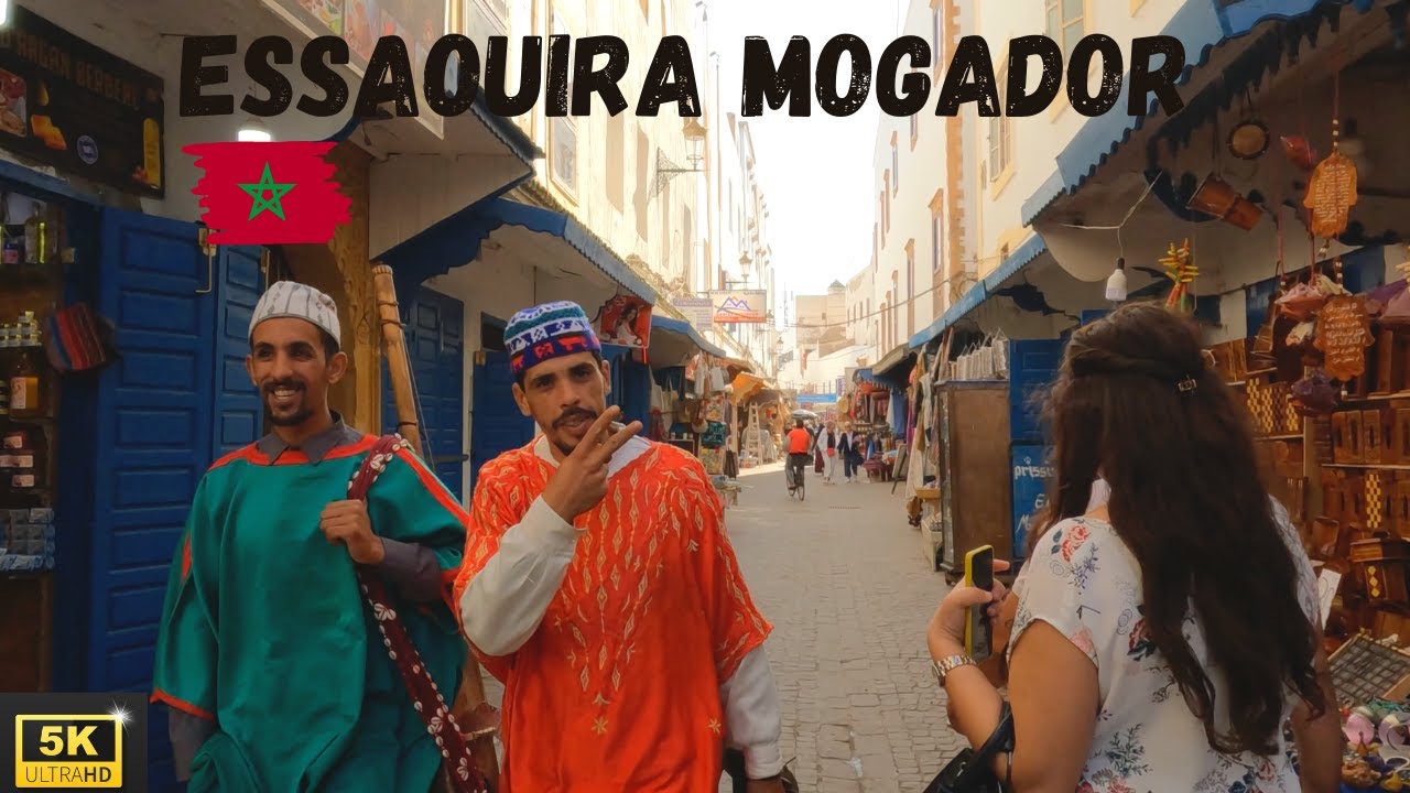 Essaouira Morocco Walking Tour 🇲🇦 -  جولة في مدينة الصويرة العتيقة - Essaouira Mogador 5K