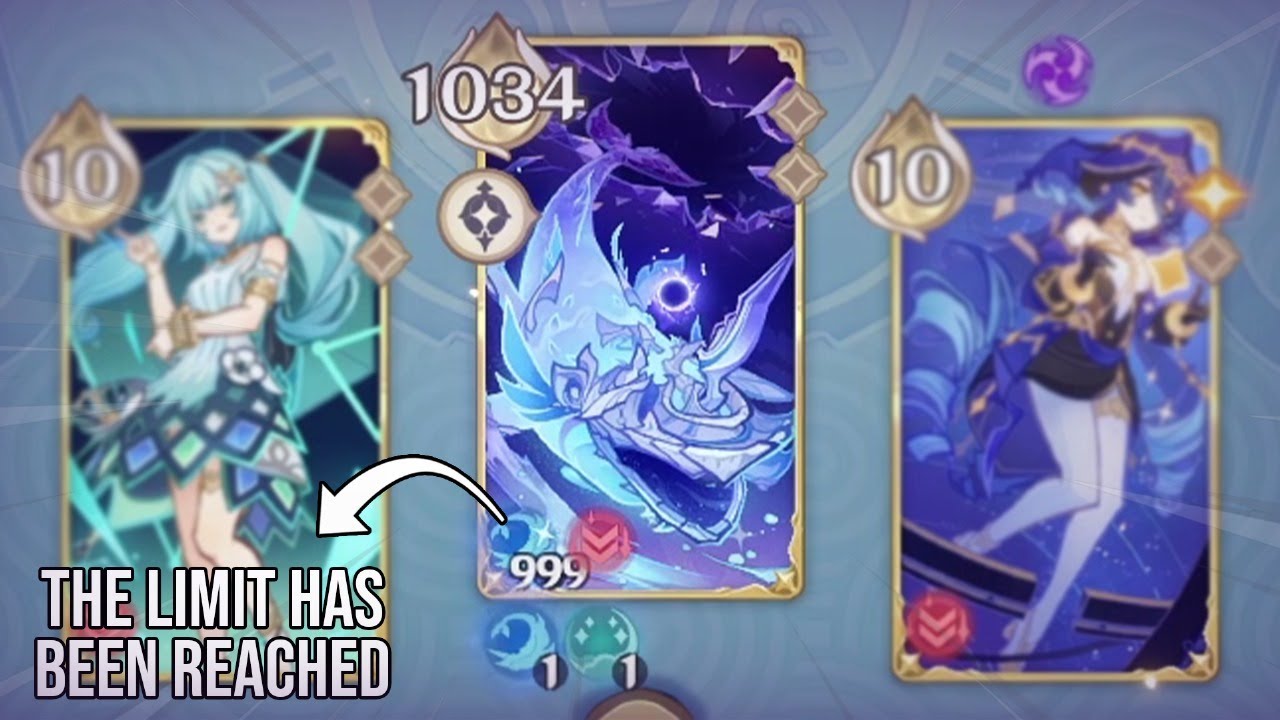 1000 MAX HP ON WHALE IS WILD!!! (Full Run Gameplay) | Genshin TCG Showcase | Genshin Impact TCG