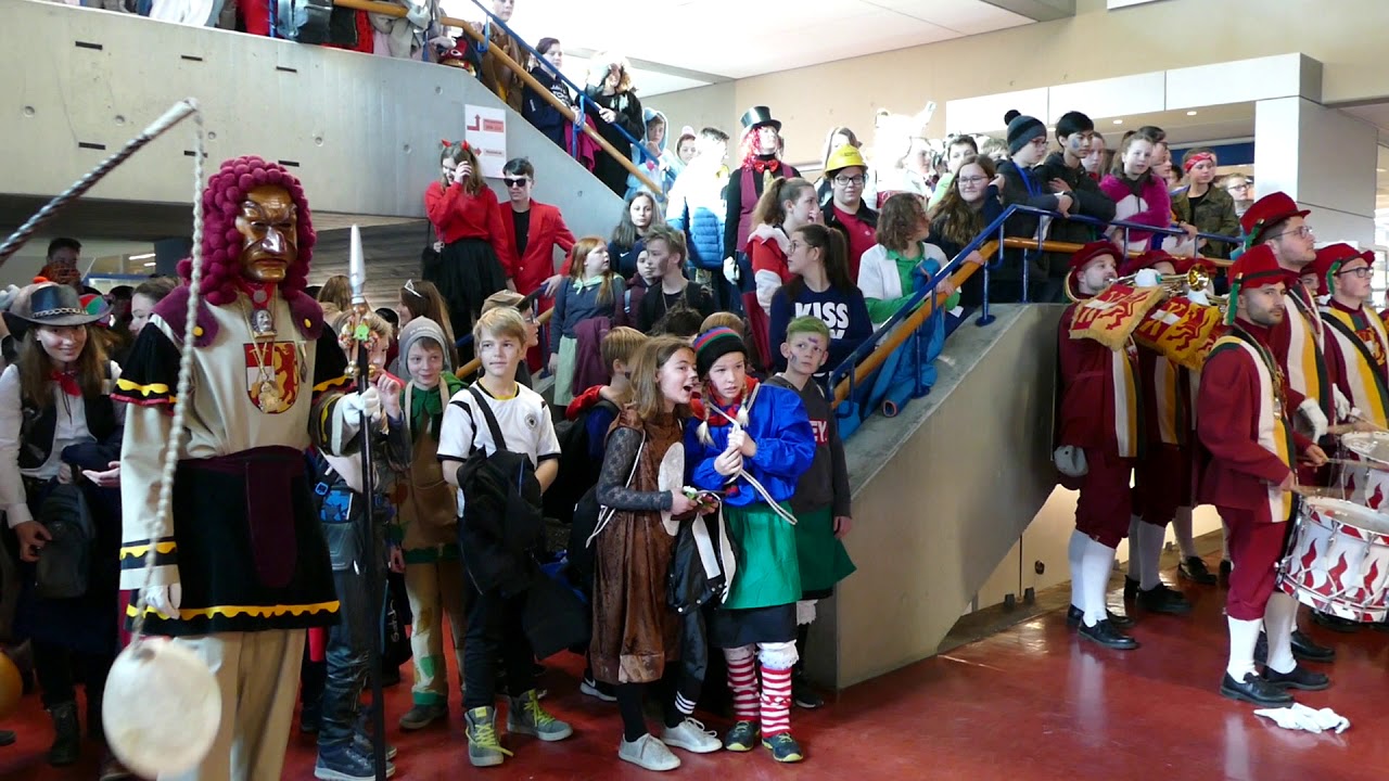 FZ der Narrenzunft Gole bei der Schülerbefreiung 2019 in Riedlingen 1. Video