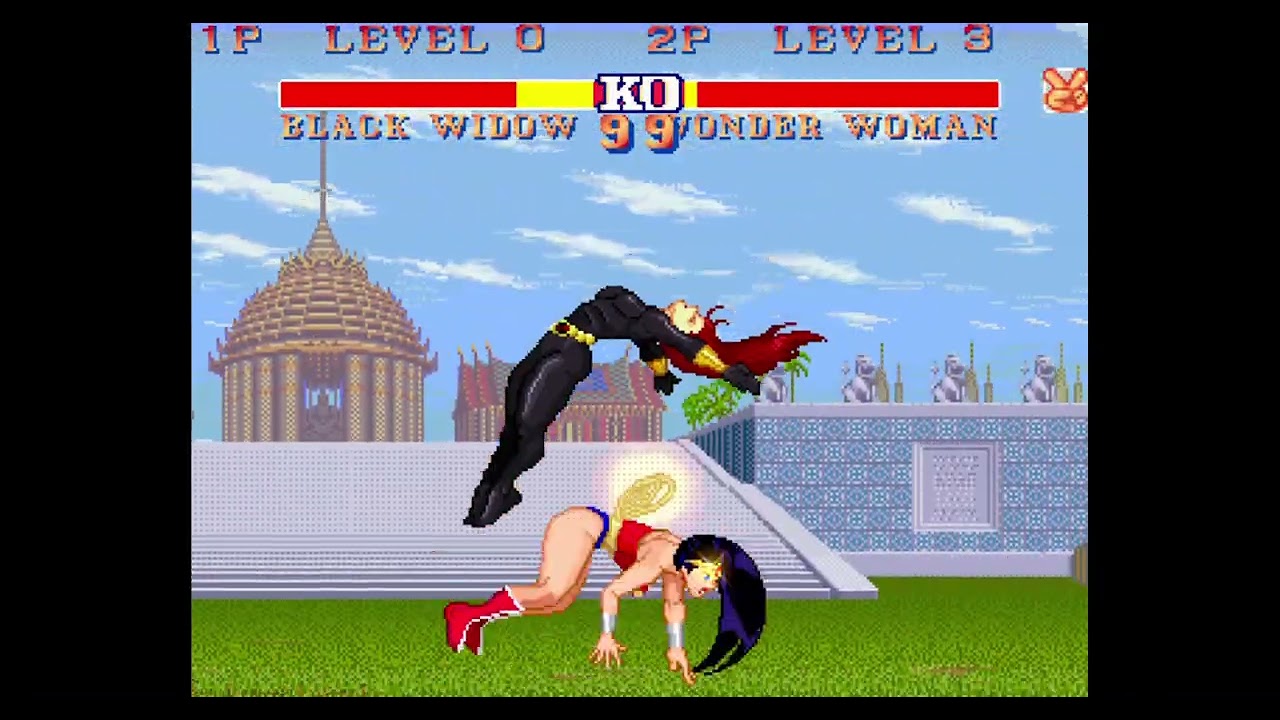 BEST MUGEN FIGHTS BLACK WIDOW vs WONDER WOMAN