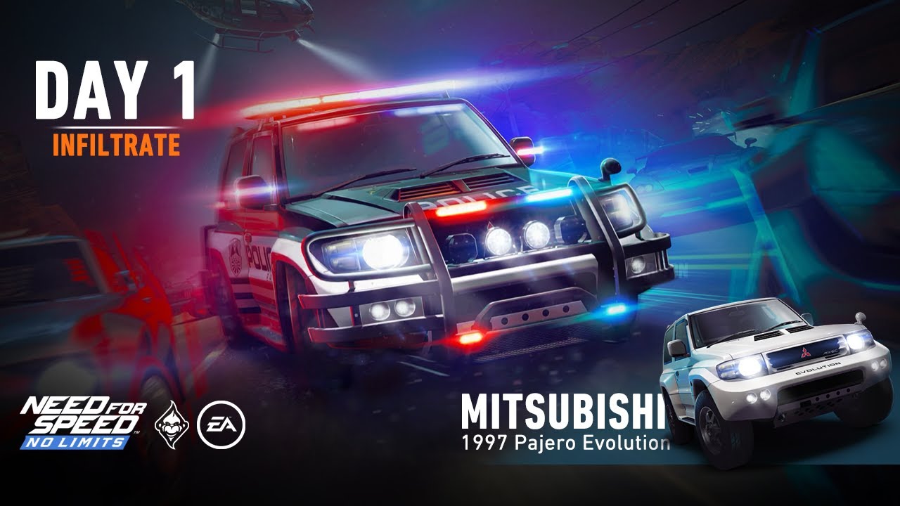 Need For Speed: No Limits | 1997 Mitsubishi Pajero Evolution (B.R.A.V.O - Day 1 | Infiltrate)