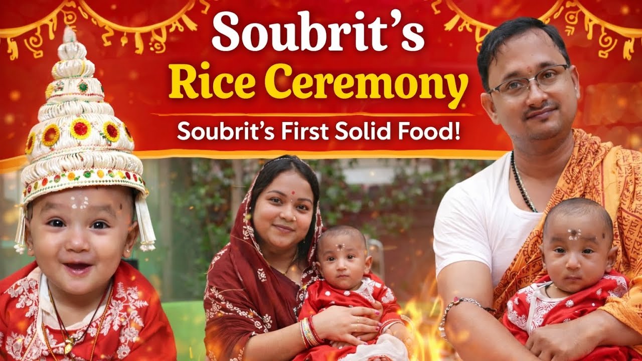 Soubrit’s Annaprashan Ceremony | Bengali Rice Ceremony Highlights | Family & Blessings