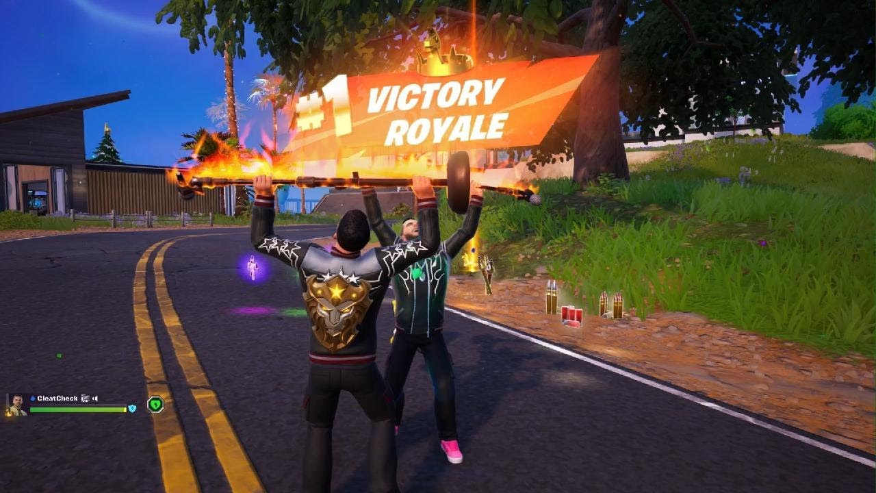 *NEW* NOIR COURAGE SKIN IN FORTNITE PS5 + A VICTORY ROYALE WIN! (DUO)