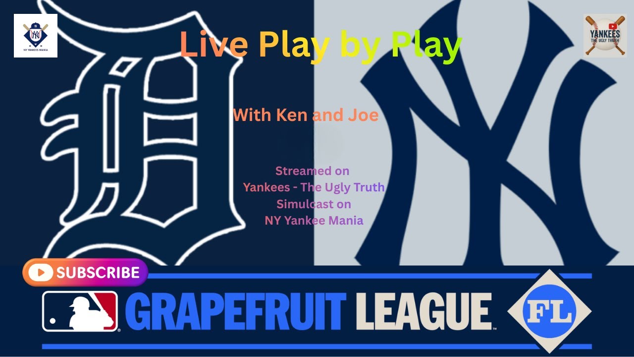 Tigers vs Yankee - Live Play by Play