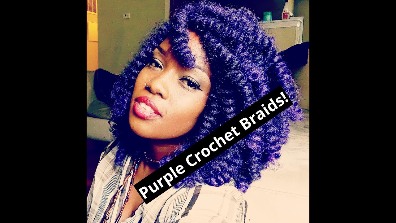 Purple Montego Twist Crochet Braids!