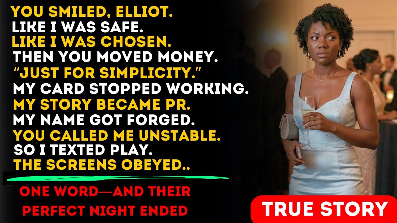 I Stayed Quiet While They Mocked Me—Then One Word Lit the Screens and Their Perfect Night Ended