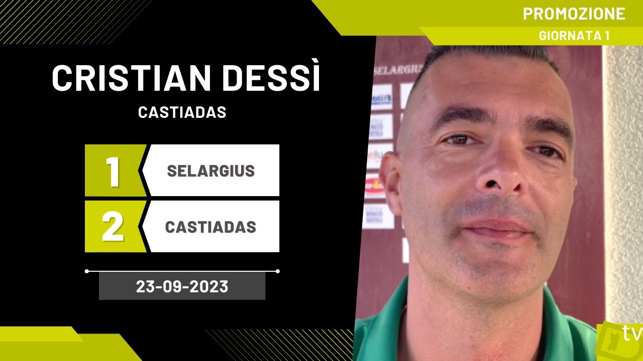 Cristian Dessì allenatore Castiadas 23-09-2023 - Diario Sportivo