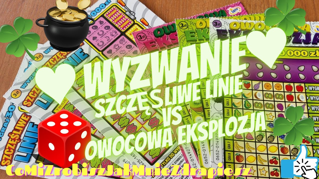 LOTTO ZDRAPKI 😘😎 Szczęśliwe Linie kontra Owocowa Eksplozja 💲😍