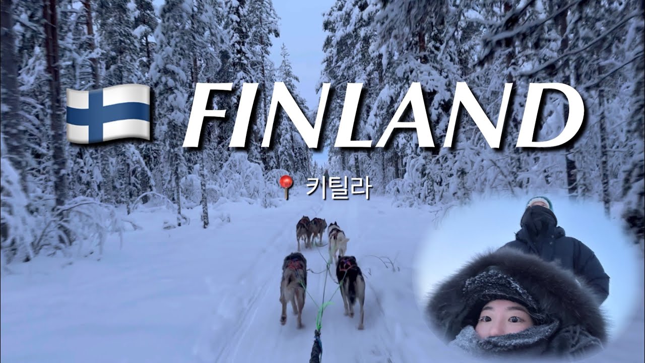 한 겨울의 핀란드 #2 |  로바니에미에서 영하 30도의 키틸라로 ⛄️ 황홀 그 자체 허스키라이드부터 힘들었던 오로라 헌팅까지