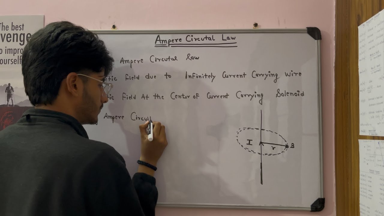 Ampere’s Circuital law Explained in Detail🔥 for (straight wire & solenoid) Class 12 Physics