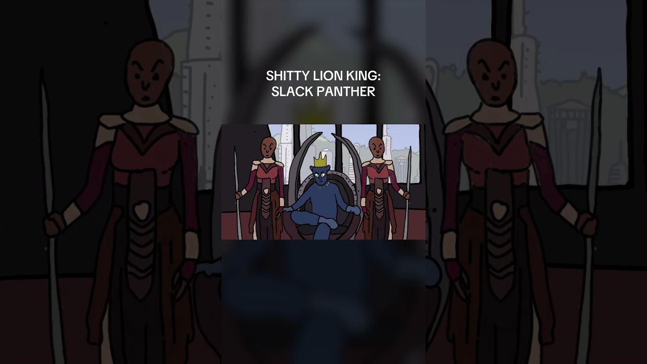 SHITTY LION KING VS SLACK PANTHER #animation #funny #comedy #animals #superhero #cartoon #anime