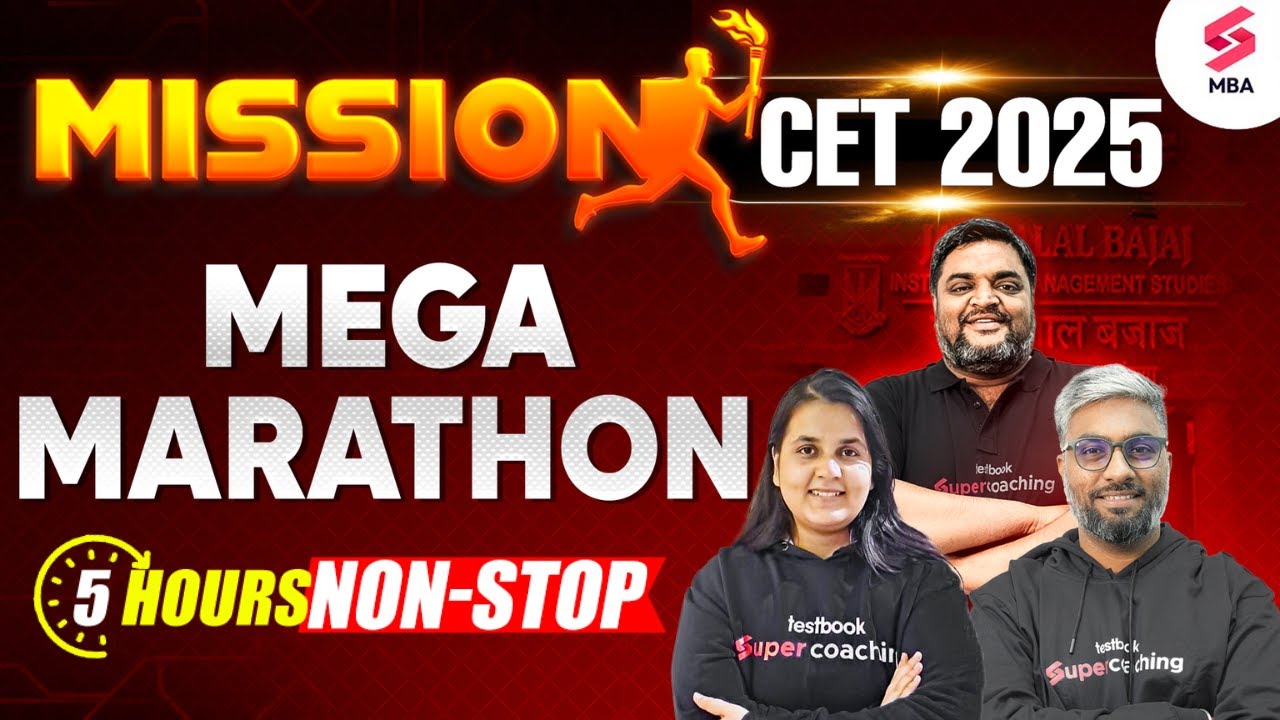 MAH MBA CET 2025 Preparation | MAH MBA CET Marathon | Ritu Dudhoria, Ashish Kumar & Amit Surana