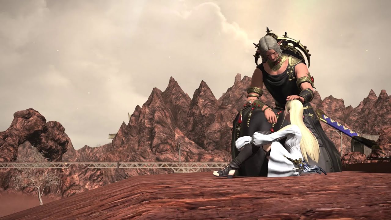 FINAL FANTASY XIV - Urianger Consoles Minfilia