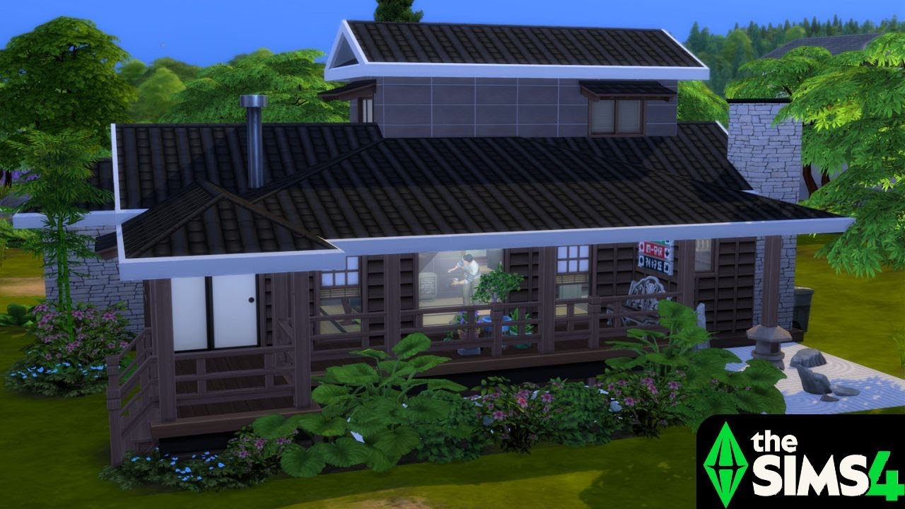 The Sims 4 Speed Build ASMR | No Talking, No Music | Couples' Japanese Home
