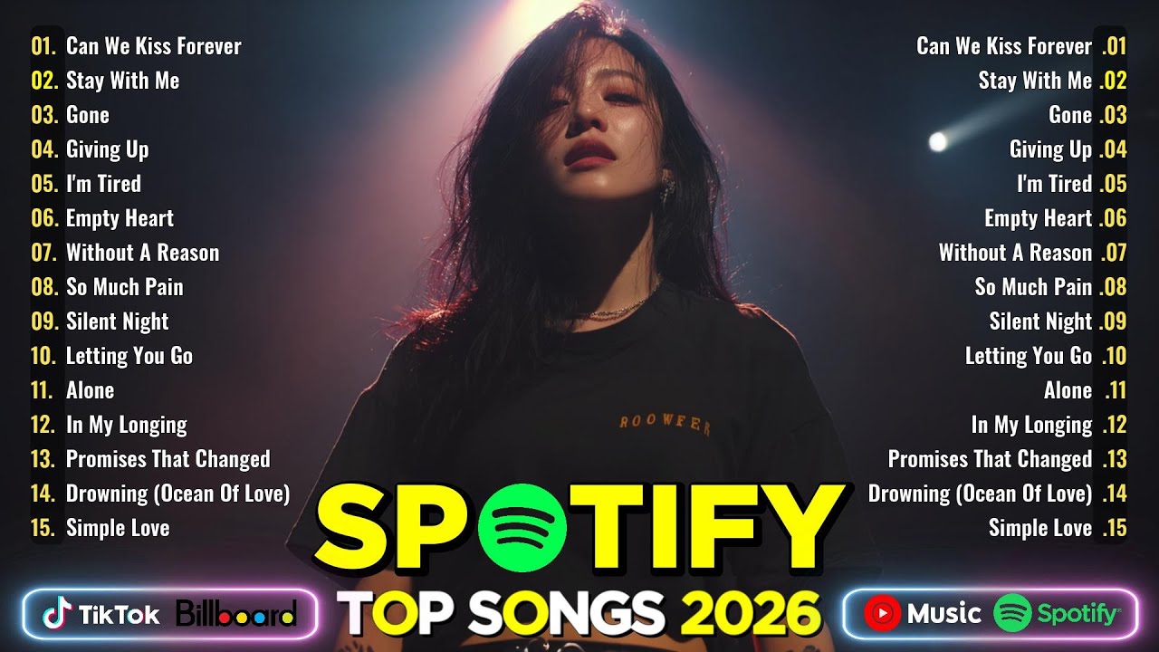 Spotify Pop Hits 2026 ❤️ Romantic, Sad & Emotional Songs | Olivia Rodrigo, Lana Del Rey, Lady Gaga