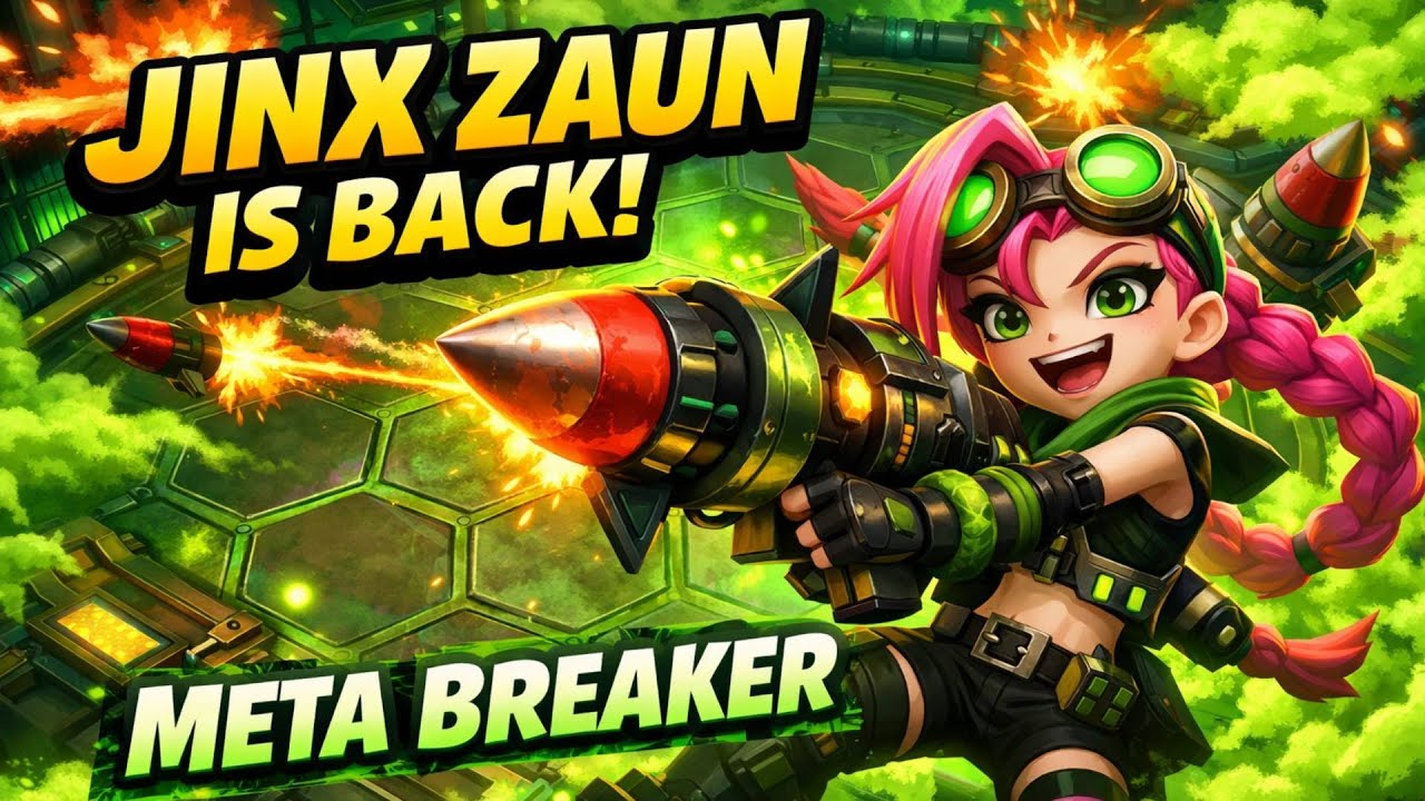JINX ZAUN DOMINATION in Teamfight Tactics! 🔥
