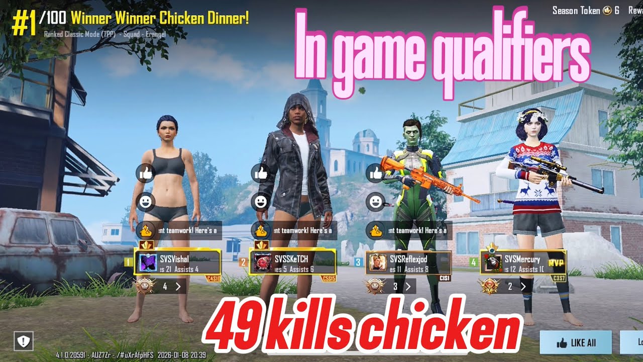 BGIS 2026 | 49 KILLS WWCD ☠️👽 IN-GAME QUALIFIERS |MATCH 2 POV 👀👀  #bgis2026 