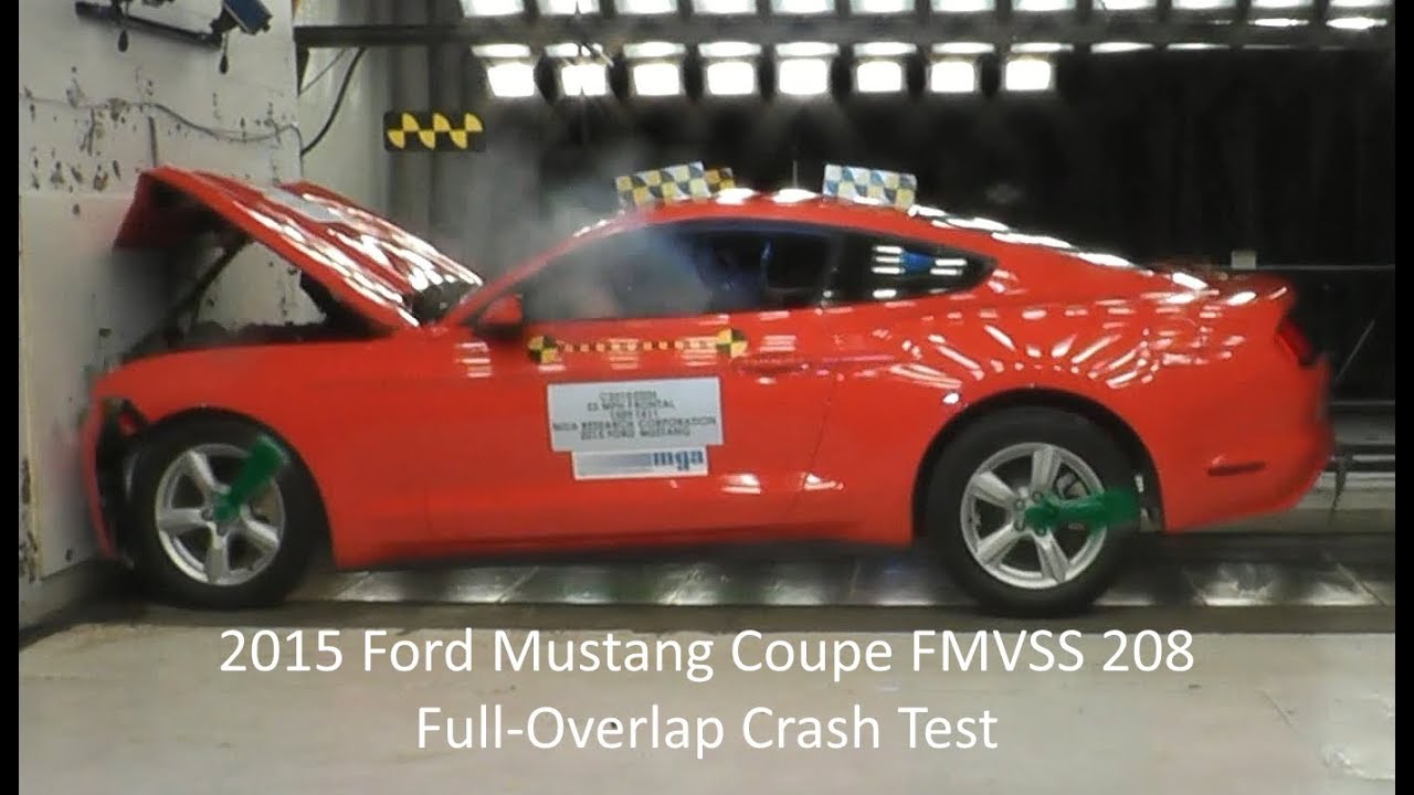 2015-2017 Ford Mustang Coupe FMVSS 208 Unbelted Frontal Crash Test