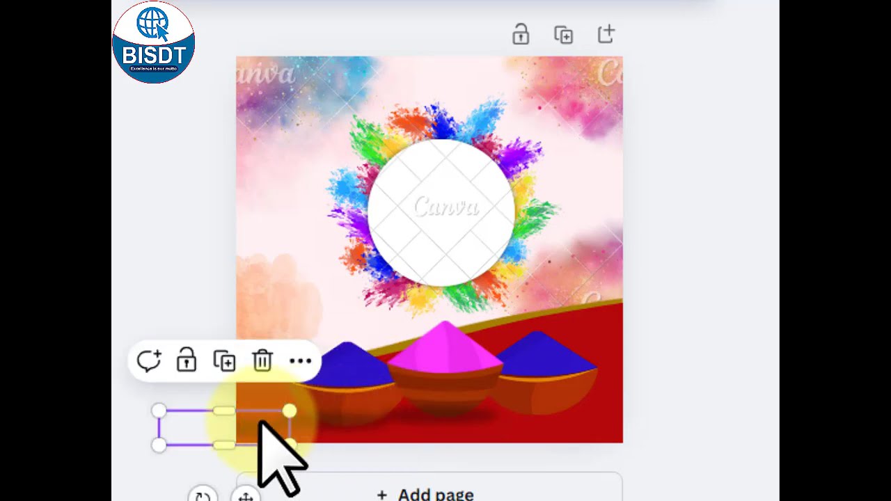 Holi poster with Canva...