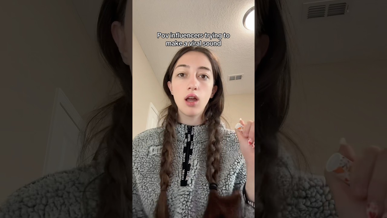 Influencers trying to make a viral audio be like