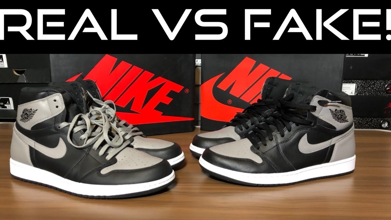 Обзор Air Jordan 1 Shadow: настоящие и поддельные кроссовки с тестом на ультрафиолетовое излучение