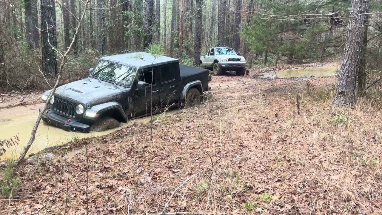 ‘04 Tacoma pulls out stuck ‘21 Gladiator Mojave