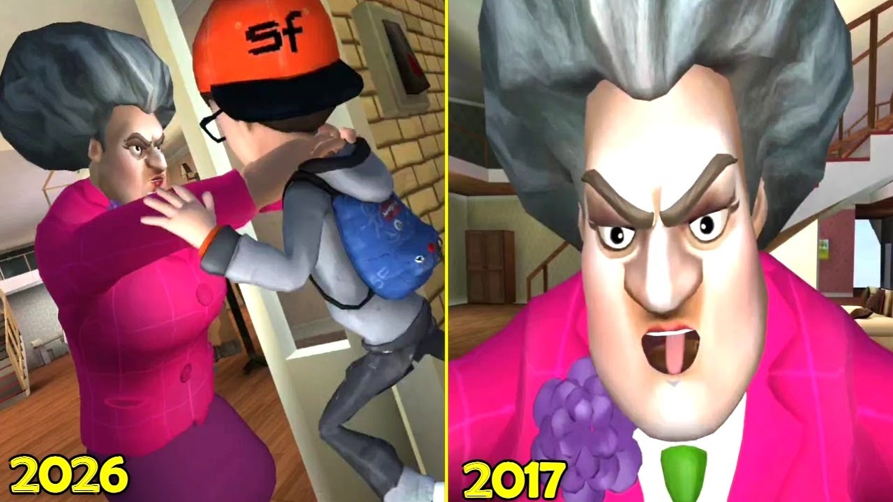 Scary Teacher 3D - Version 2017 vs 2026 New Update