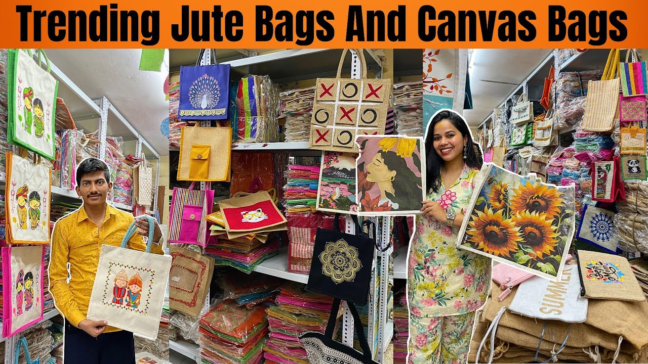 Jute Bag, Tote Bag And Cotton Bag Manufacturer in Mumbai | Starts from Rs.12 | Bags Market in Mumbai