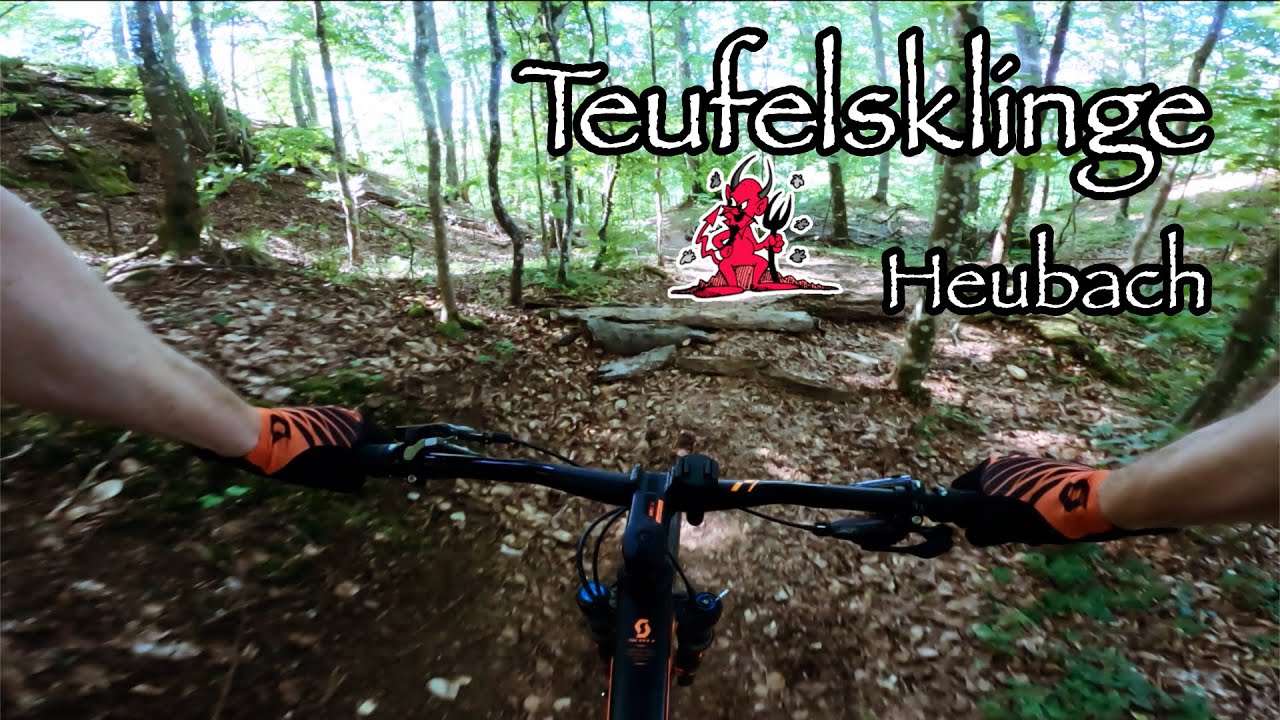 Biketrail Teufelsklinge - Heubachs BikeTheRock Singletrailabfahrt beim Marathon
