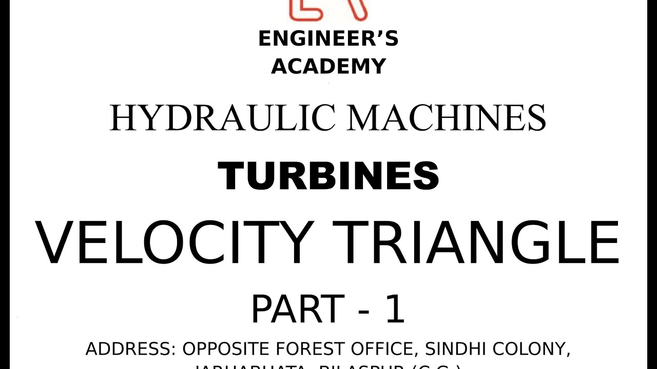 VELOCITY TRIANGLE, FLUID MACHINERY