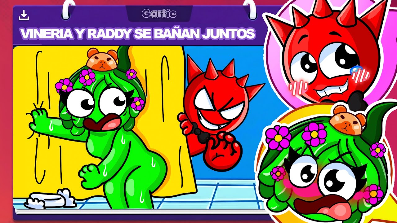 VINERIA Y RADDY SE BAÑAN JUNTOS en GARTIC PHONE